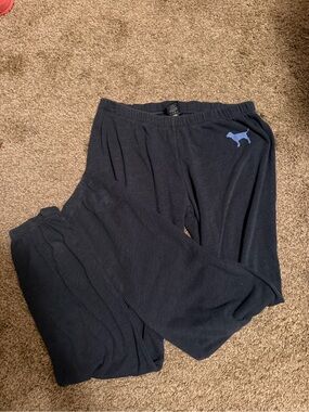 Vintage PINK Victoria's Secret Women's Navy Lounge Pants